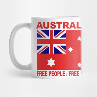 1901 Australian land flag free people 3:2 ratio Mug